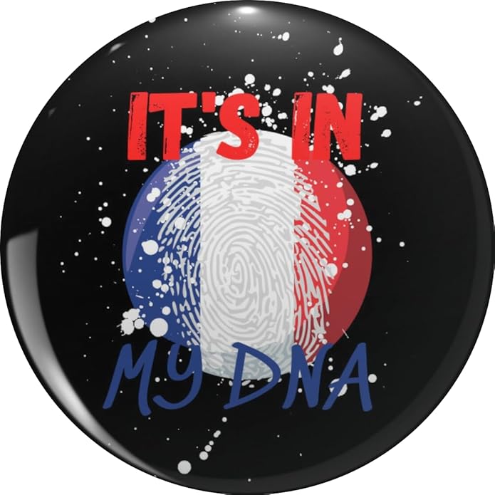 France It's in my dna funny shirts flag pole-Fance Flag It's In My DNA-Vive La France Flag world Cup 2022 3x5 - awesome French Unisex French Gift Memorial Day Independence Tee Metal Lapel Pin Tie Tack Pinback 0.75"