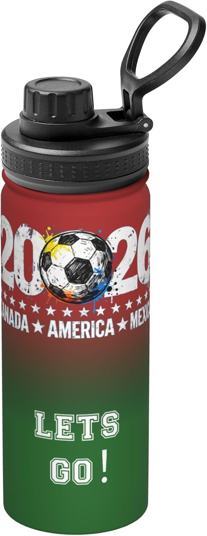 2026 new World Cup sports water bottle - 18oz Water Bottle Designed for Everyday - Sports Games, Bike Rides, Work (Style 1)