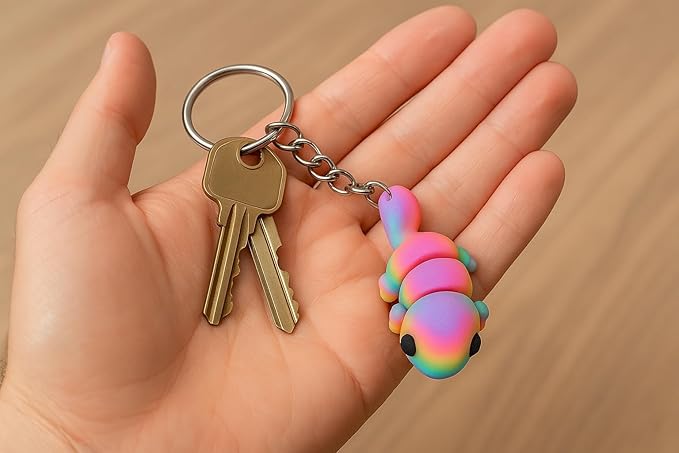 3DPrinted Animal Keychain-Wildlife Key Ring-Nature Lovers-Cute Keyring for Keys Bag Purse Unique Gift for Kids Animal Lovers