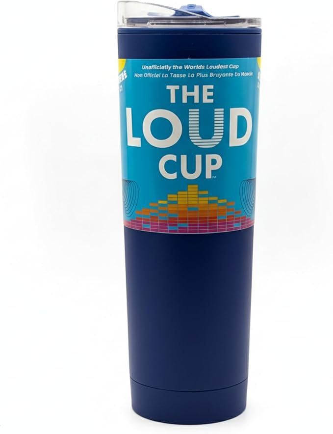 The LoudCup Reusable Water Bottle – 2-in-1 Travel Tumbler & Noisemaker – BPA-Free, Blow Horn & Cup with Slide Lid – Perfect for Sports Events, Game Day, Tailgating & Parties