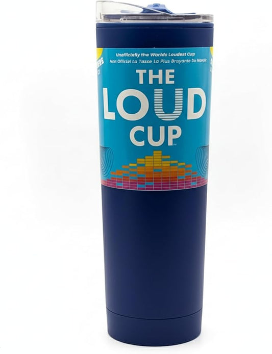The LoudCup Reusable Water Bottle – 2-in-1 Travel Tumbler & Noisemaker – BPA-Free, Blow Horn & Cup with Slide Lid – Perfect for Sports Events, Game Day, Tailgating & Parties