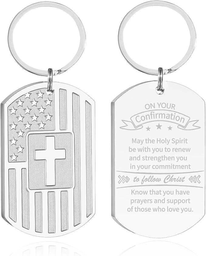 DuoDiner Stocking Stuffers Christmas Gift-Keychain Gifts for Men Religious Mens Gifts