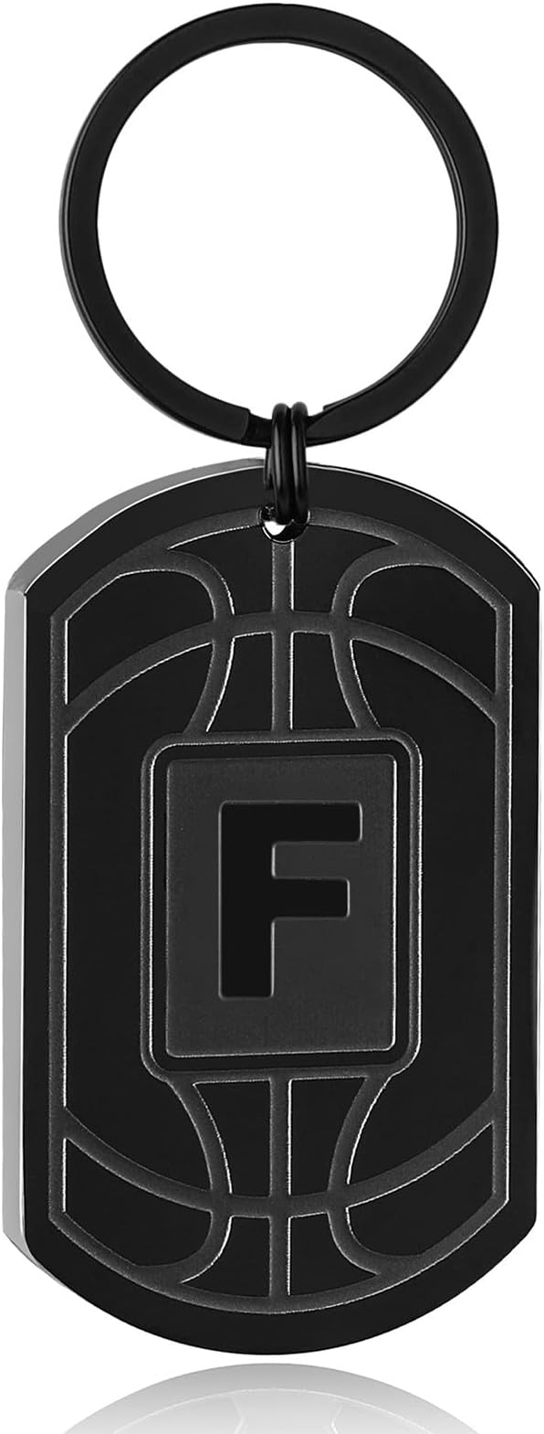 Stocking Stuffers Christmas Gift- Initial Keychain Gifts for Men,Mens Gifts Basketball Keychains for Men Dad
