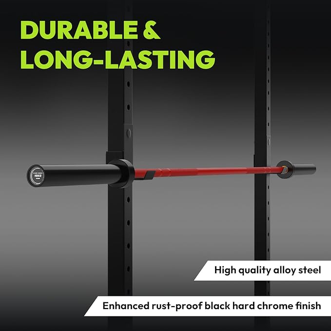 Olympic Barbell, 45lb/35lb 2-inch Weight Bar for Bench Press, 7ft/6.5ft Olympic Bar, 1000 lb/1500 lb High-Capacity, Hard Chrome, Knurled Grip, Strength Training Deadlift Weightlifting Squat