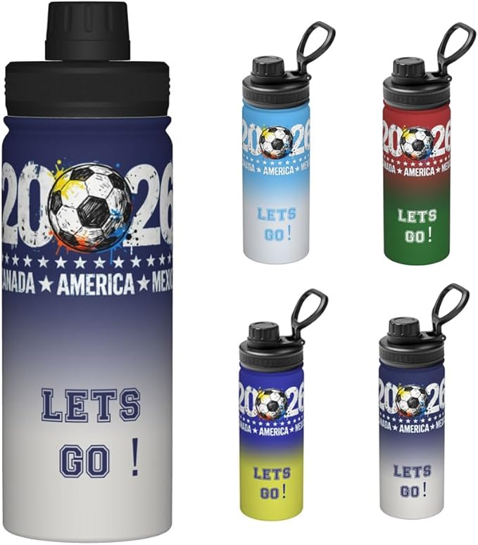 2026 new World Cup sports water bottle - 18oz Water Bottle Designed for Everyday - Sports Games, Bike Rides, Work (Style 2)