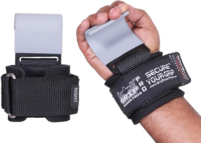 Premium Weight Lifting Hooks & Straps for Pull Ups & Deadlifts - Padded, Heavy Duty, Power Lifting Grips for Men & Women