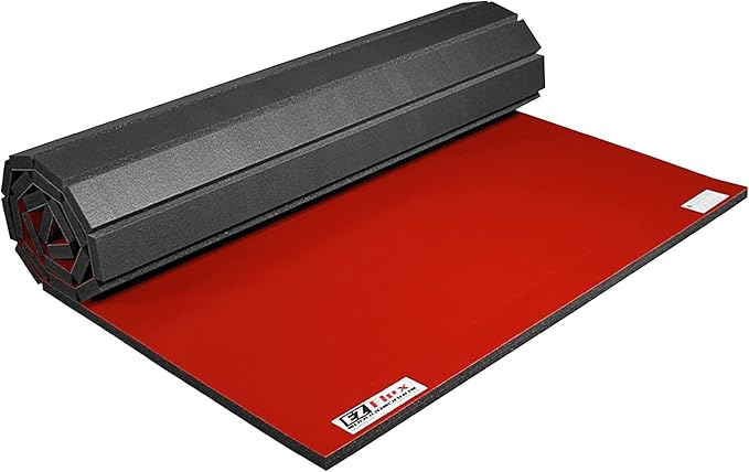 IncStores 1.4 Inch Thick Roll Out Wrestling Mat | Foam and Vinyl Mat for Practicing Wrestling Technique in Your Basement, Garage, or School Facility