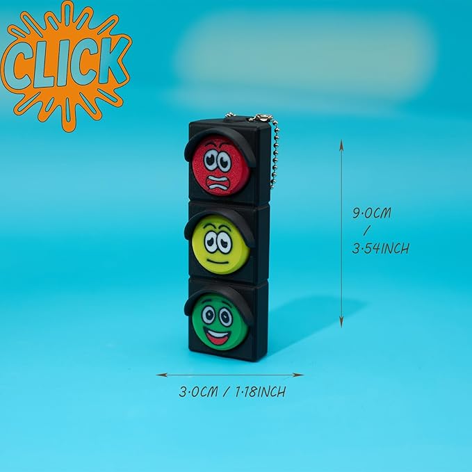 minihope Click Fidget Keychain – Cute Stress Relief Gadget – Pocket Button Clicker for Focus, Fun & Bag Charm Us