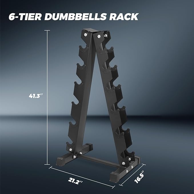RITFIT 650/550/450/350/300/310/260/210/200/180/150/100 LB Rubber Hex Dumbbells Set with Optional Dumbbell Rack, Multi Weight Set to Choose, Ideal for Home Gym and Fitness