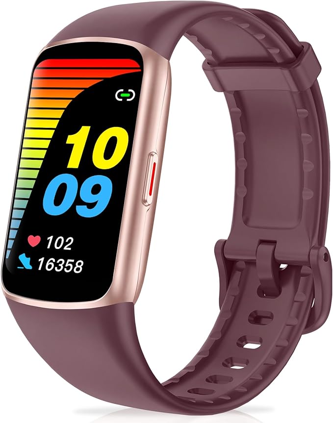 Fitness Tracker Step Counter with 24/7 Heart Rate Blood Oxygen Sleep Monitor, 1.47''AMOLED Touch Color Screen, Pedometer Watch for Women Men