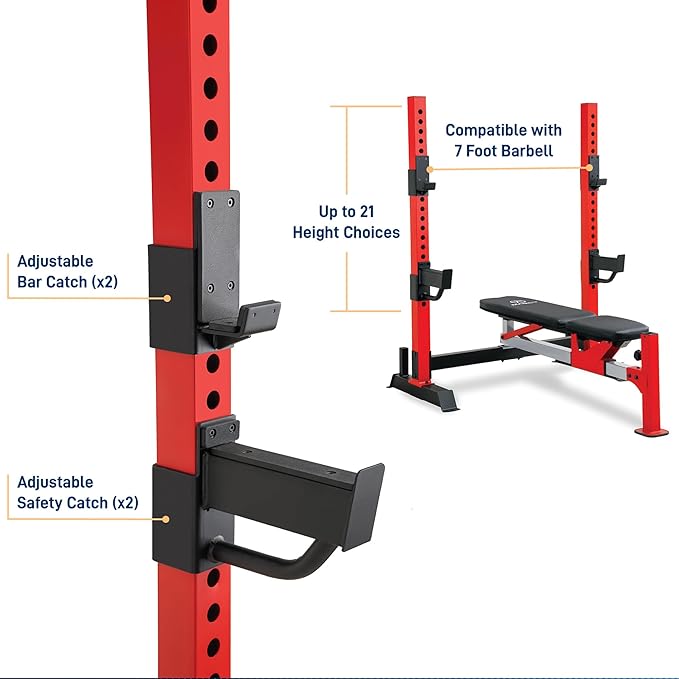 Marcy Standard & Olympic Adjustable Weight Benches and Accessories - Build You Own Home Gym with Optional Attachments Available: Lat Tower, Leg Developer, and Arm Curl for Full Body Exercise and Strength Training