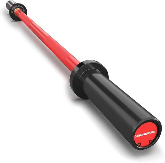 4ft Olympic Barbell - Heavy Duty Chrome Steel Weightlifting Bar for 2-Inch Plates, 500LBS Capacity Bar with Knurled Grip & Ball Bearings - Compact Strength Training Barbell for Men & Women Home Gym Workout