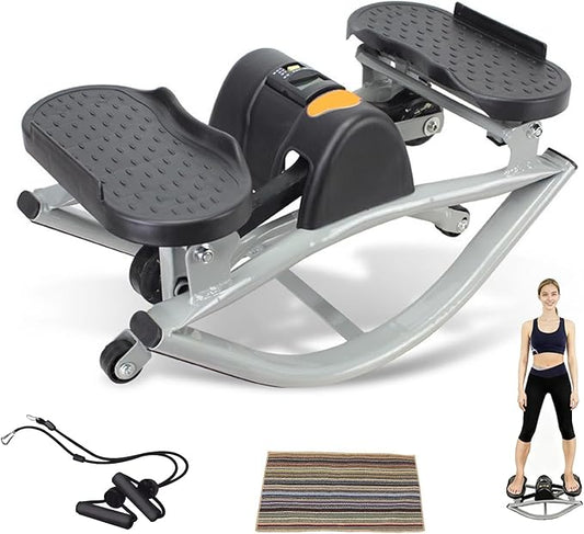 Rock Stepper,Step Rocker Side to Side,Lateral Rocking Fitness Stepper Home Workout Machine, Fitness Equipment Suitable for Home, Apartment, and Dormitory use