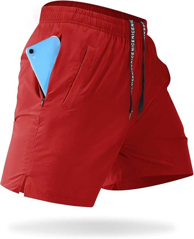 CANGHPGIN Mens Workout Athletic Shorts 7 inch / 5 inch Quick Dry Running Shorts Men Lightweight Sports Gym Shorts with Pocket