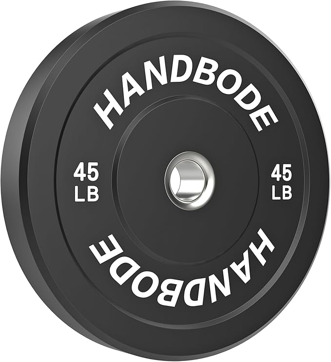 2-Inch Weight Plates High Bounce, Olympic Bumper Plate Set 45/100/160/190/260/300lb, Colored Weight Plates Set for Home Gym, Barbell Weights Rubber Strength Training Plate for Weight Lifting