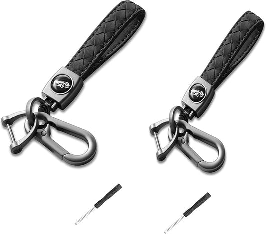 2 Pack Keychain, Sturdy Key Ring,Clip Holder Organizer for Home,Car