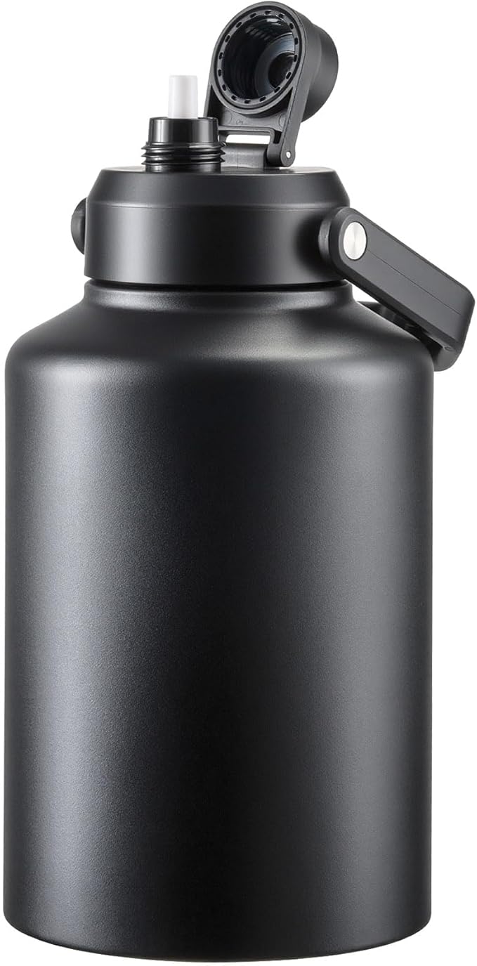 PARACITY 128Oz Gallon Water Bottle, Water Jug With Handle, Large Water Bottle Keeps Hot and Cold, Insulated Water Jug for Sports, Office, Trip or Camping