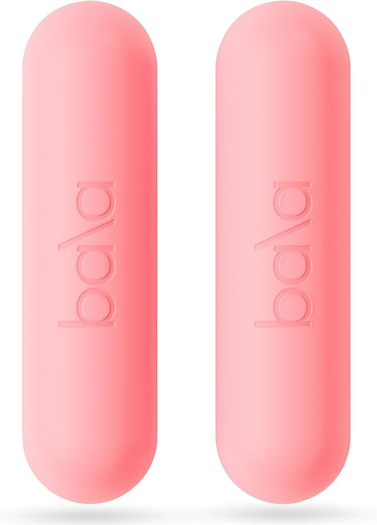 Bala Bars Dumbbell Set for Women & Men - Set of 2 Bars Designed for Walking, Strength Training, HIIT, Boxing & Aerobics - Hand Weights for Working Out at Home