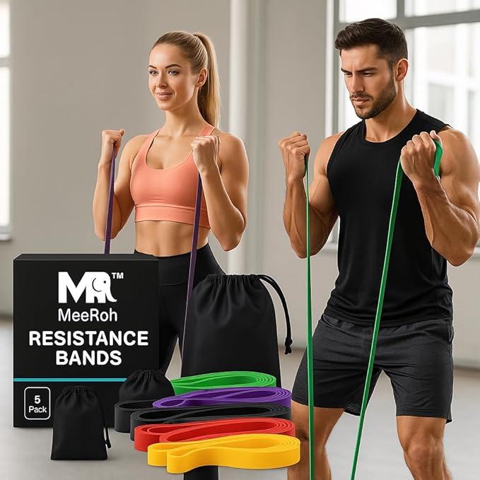MeeRoh Assist Pull-Up Resistance Band – Heavy-Duty Big Loop Band for Pull-Up Assistance, Strength Training & Home Gym Workouts