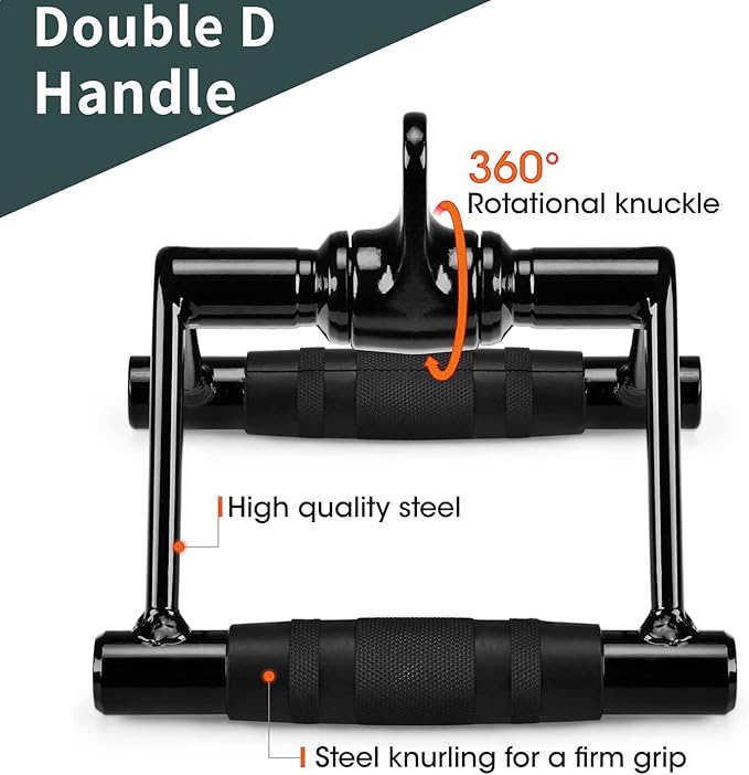 Solid Cable Machine Attachment, Cable Attachments for Gym, Gym Cable Attachments, Cable Machine Attachments Set