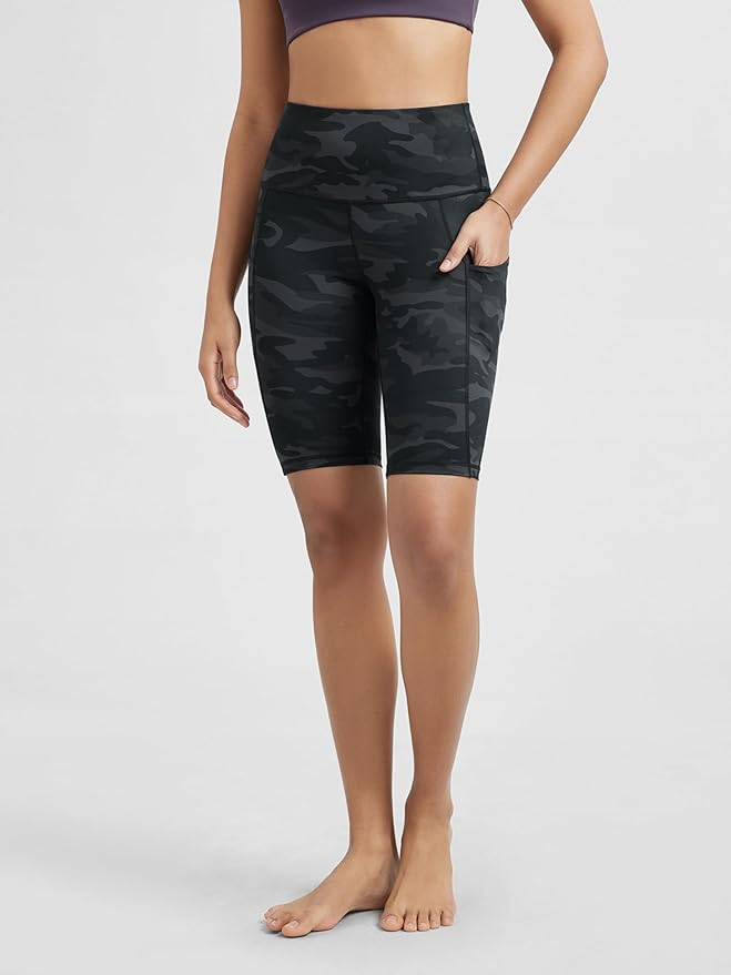 ODODOS Women's Tummy Control Biker Shorts 2.0 with Pockets High Waist Athletic Workout Yoga Shorts-3.5''/ 5"/ 8" / 10" Inseam