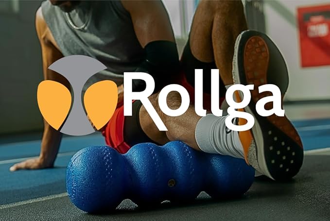 Rollga Foam Roller - High Density Foam Roller for Back Pain Relief, Deep Tissue Massage & Muscle Recovery. Physical Therapy Exercise Tool for Neck, Back, Legs, & Feet. Yoga & Pilates Roller