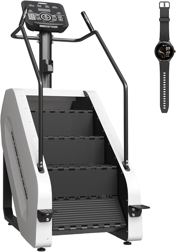 SPART Stair Climber with LED Screen, Commercial Grade Stepmill Exercise Machine, 15 Speed Levels Stair Climber Stepping Machine for Cardio and Lower Body Workouts, 660LBS, 15-164 Steps/Minute
