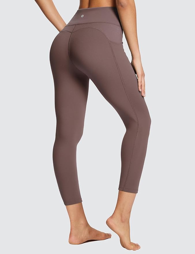 BALEAF Women's Leggings with Pockets Black Tummy Control Workout High Waisted Athletic 7/8 Ultra Soft Gym Yoga Ankle Pants