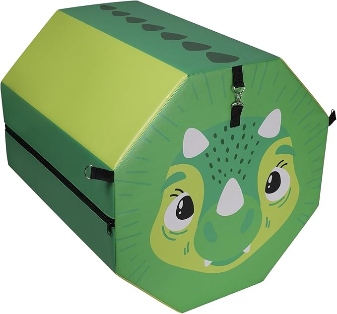 Kangaroo Hoppers Gymnastics Octagon Tumble Mat 24"x26" / 19"x23" with Carrying Handles, Somersault Backbend Tumbling Trainer for Home Gym Exercise
