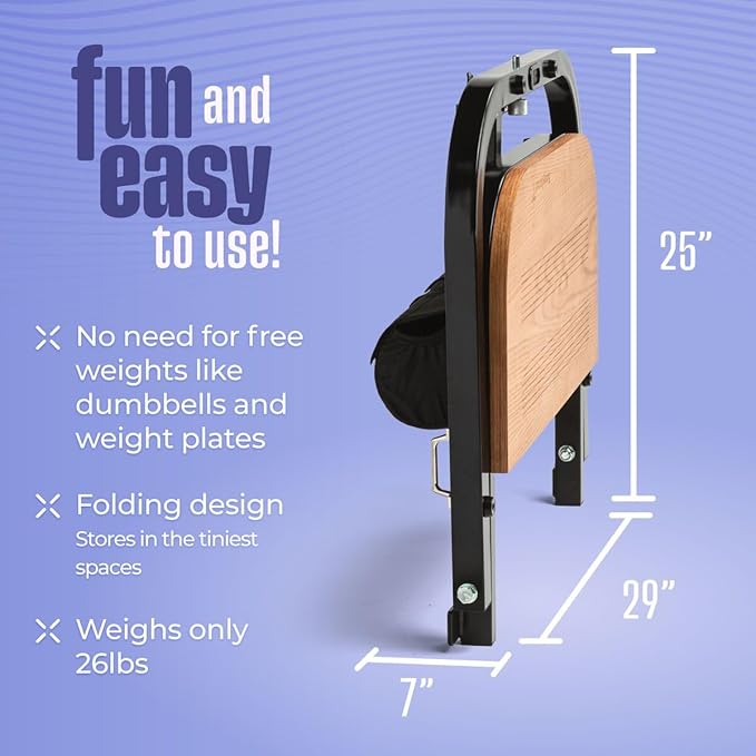BootySprout Hip Thrust Machine for High Resistance Glute Training - Home Gym Workout - Comes with 45, 90, and 135 Lbs of Resistance