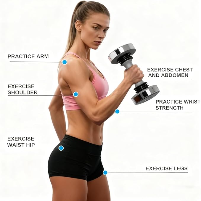 Shaking Dumbbells Home Gym Equipment for Strength Training, Shaking Weights Working Core Muscles, Forearm Workout, Fitness Dumbbells Unisex