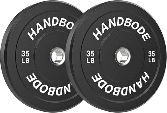 2-Inch Weight Plates High Bounce, Olympic Bumper Plate Set 45/100/160/190/260/300lb, Colored Weight Plates Set for Home Gym, Barbell Weights Rubber Strength Training Plate for Weight Lifting