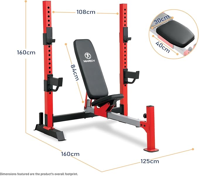 Marcy Standard & Olympic Adjustable Weight Benches and Accessories - Build You Own Home Gym with Optional Attachments Available: Lat Tower, Leg Developer, and Arm Curl for Full Body Exercise and Strength Training