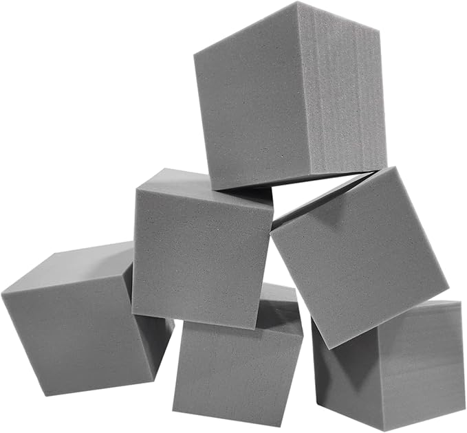 ENVIROLITE Premium Quality Grey Foam Cubes for BMX Pits, Trampoline Parks, Ninja Gyms & Gymnastics | 960 Foam Cubes