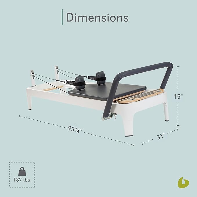Balanced Body Allegro 2 Pilates Reformer, Pilates Exercise Equipment, Workout Equipment for Home or Studio