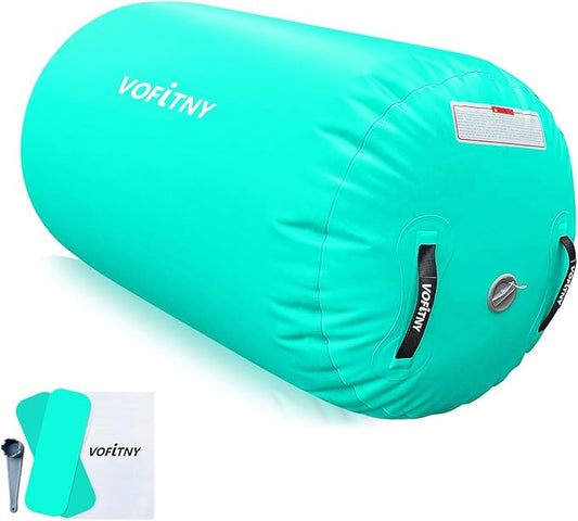 VOFiTNY Gymnastics Tumbling Equipment Air Barrel Inflatable Octagon Tumbler Roller Back-bend Trainer Cheerleading Without Pump