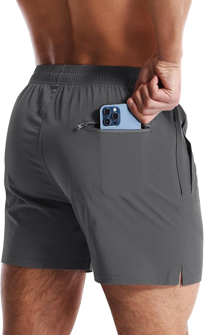 CANGHPGIN Mens Workout Athletic Shorts 7 inch / 5 inch Quick Dry Running Shorts Men Lightweight Sports Gym Shorts with Pocket