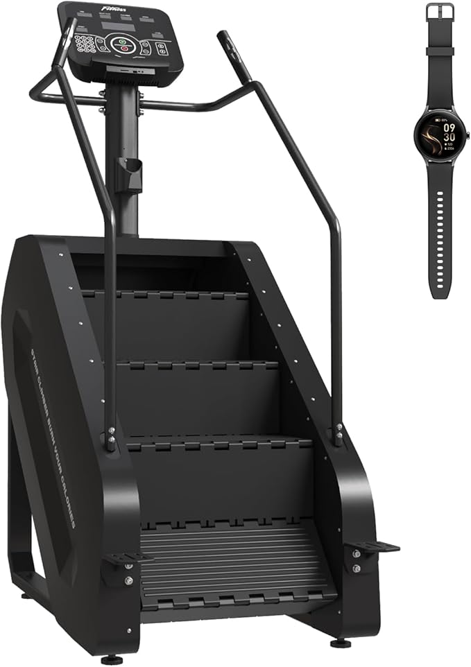 SPART Stair Climber with LED Screen, Commercial Grade Stepmill Exercise Machine, 15 Speed Levels Stair Climber Stepping Machine for Cardio and Lower Body Workouts, 660LBS, 15-164 Steps/Minute