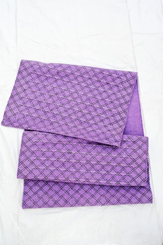 Indian Handmade100 % Organic Anti Skid Multi Colour Cotton Yoga Mat - Eco-Friendly Hand-Woven Rug - Non-Slip & Thick (24”x72”x5mm) for Hot yoga & Everyday Fitness at Home - Comfortable & Foldable Extra-Long Mat