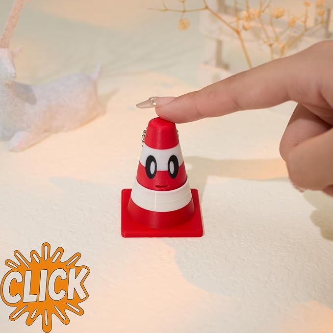 minihope Click Fidget Keychain – Cute Stress Relief Gadget – Pocket Button Clicker for Focus, Fun & Bag Charm Us