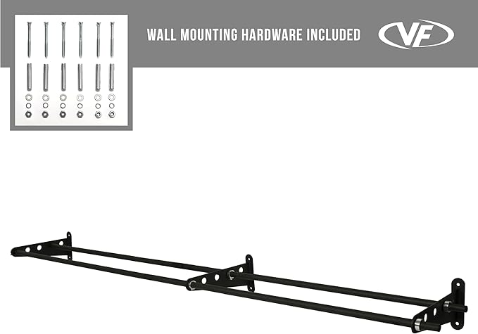 Valor Fitness Wall-Mounted Adjustable Ball Storage Rack – Holds Slam Balls, Medicine Balls, Stability Balls, Basketballs – Compact Space-Saving Gym Equipment for Home and Commercial Use