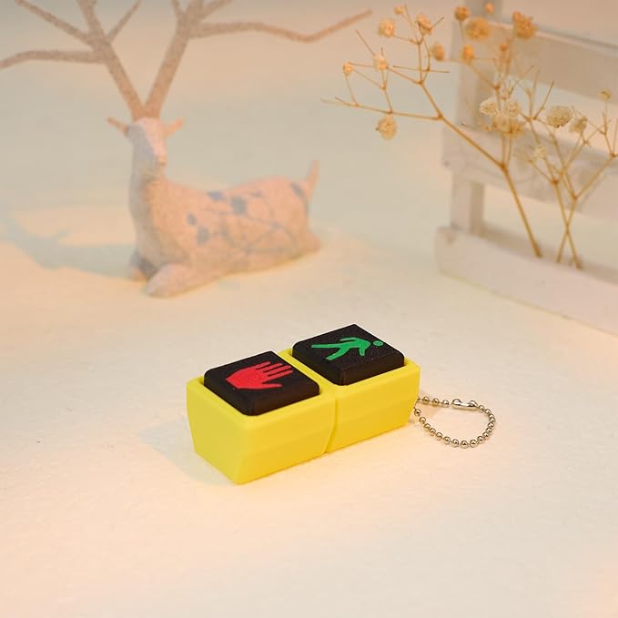 minihope Click Fidget Keychain – Cute Stress Relief Gadget – Pocket Button Clicker for Focus, Fun & Bag Charm Us