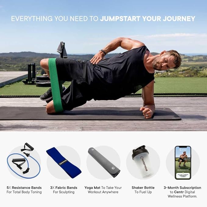 Centr Home Gym Functional Trainer - Multifunctional Cable Machine Home Gym System - Workout Weight Machine for Strength Training - Full Body Compact Exercise & Fitness Equipment Set