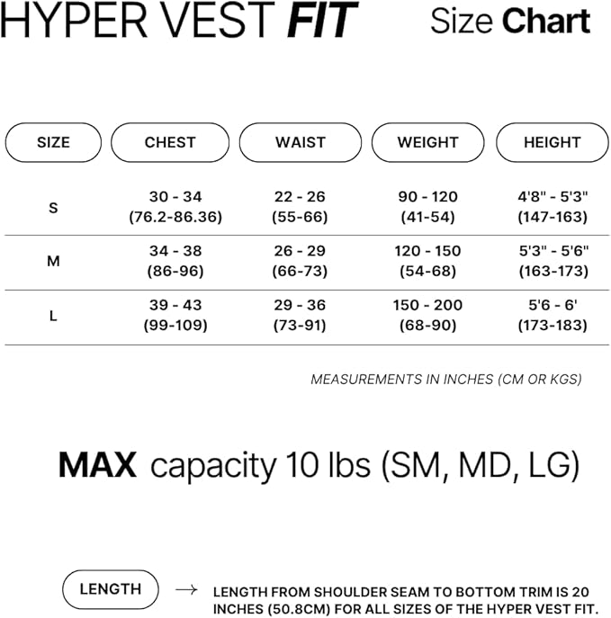 Hyperwear Hyper Vest FIT – Women’s Weighted Vest for Walking, Bone-Health Exercise, Osteoporosis & Osteopenia Workouts – Comfortable, Breathable, Machine-Washable – 5 lb or 10 lb – Carbon Black / Glacier Blue / Crimson Red