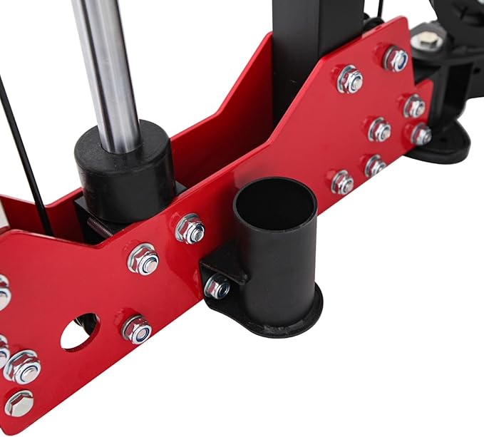 Altas Strength Folding Home Gym Smith Machine with Pulley System Gym Squat Rack Weight Bar Upper Body Strength Training Leg Developer Commercial Fitness Equipment Included Accessories 3107
