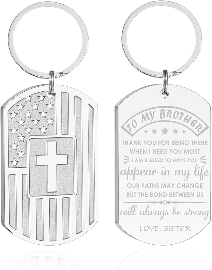 DuoDiner Stocking Stuffers Christmas Gift-Keychain Gifts for Men Religious Mens Gifts
