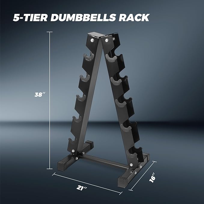 RITFIT 650/550/450/350/300/310/260/210/200/180/150/100 LB Rubber Hex Dumbbells Set with Optional Dumbbell Rack, Multi Weight Set to Choose, Ideal for Home Gym and Fitness