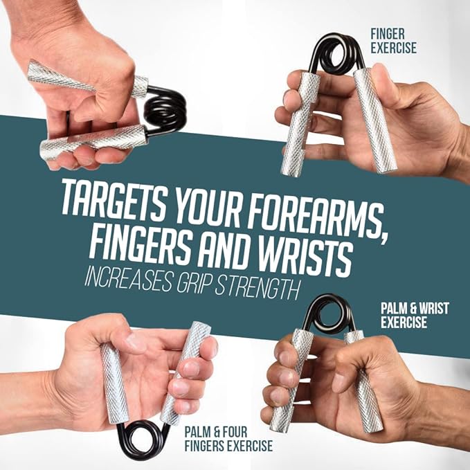 Logest Metal Hand Grip Strengthener 100LB-350LB No Slip Heavy-Duty Grip Strengthener with Gift Box, Great Wrist & Forearm Hand Exerciser, Home Gym, Hand Gripper Grip Strength Trainer