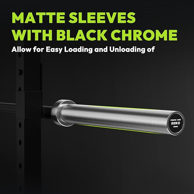 Olympic Barbell, 45lb/35lb 2-inch Weight Bar for Bench Press, 7ft/6.5ft Olympic Bar, 1000 lb/1500 lb High-Capacity, Hard Chrome, Knurled Grip, Strength Training Deadlift Weightlifting Squat
