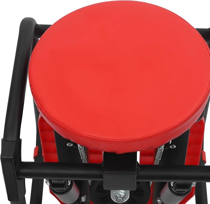 3-in-1 Twist Stepper with Resistance Bands & Mat - Stepper for Home Cardio, Multi-Function Stepper with Seat, Waist Workout at Home, Office, Red